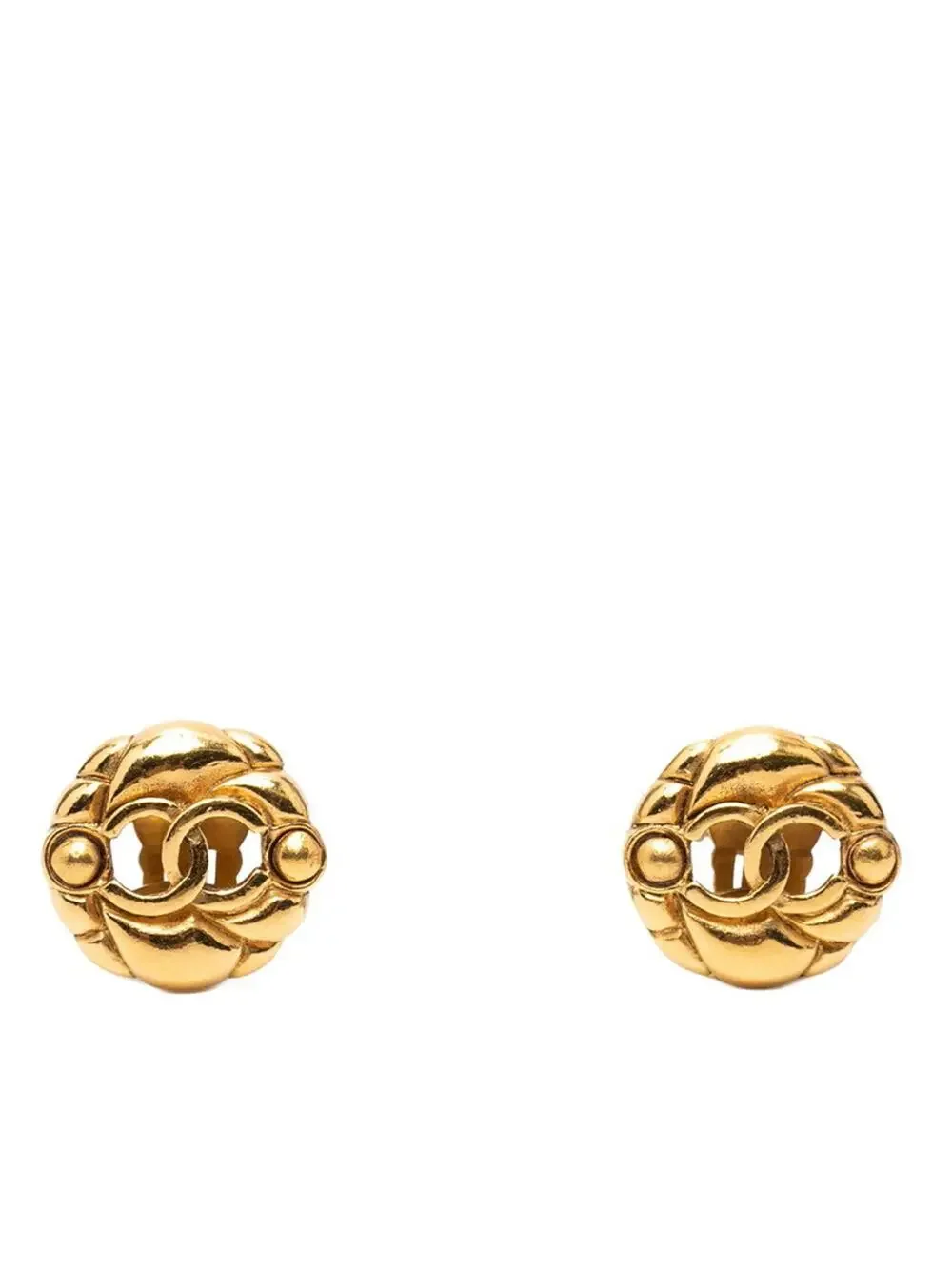 Chanel Cc Logo Clip-On Earrings Metal #246970C70B